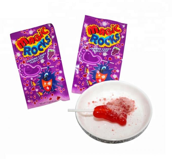Μορφή βουρτσών προϊόντων Halal γεύσης φρούτων καραμελών σκασίματος Lollipop παιδικών σταθμών