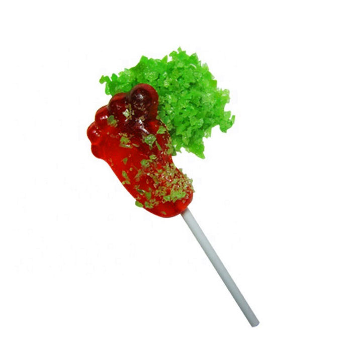 Επαγγελματικά καραμέλα Lollipop Poping με τη λαϊκή μορφή ποδιών καραμελών βράχων 11 Γ